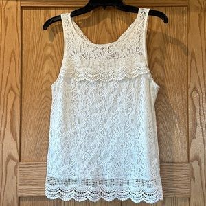 Lace tank top